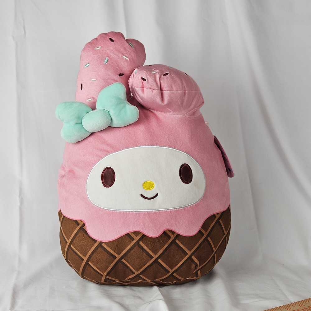 Hello Kitty Pink and Brown Ice Cream Stuffed Animal